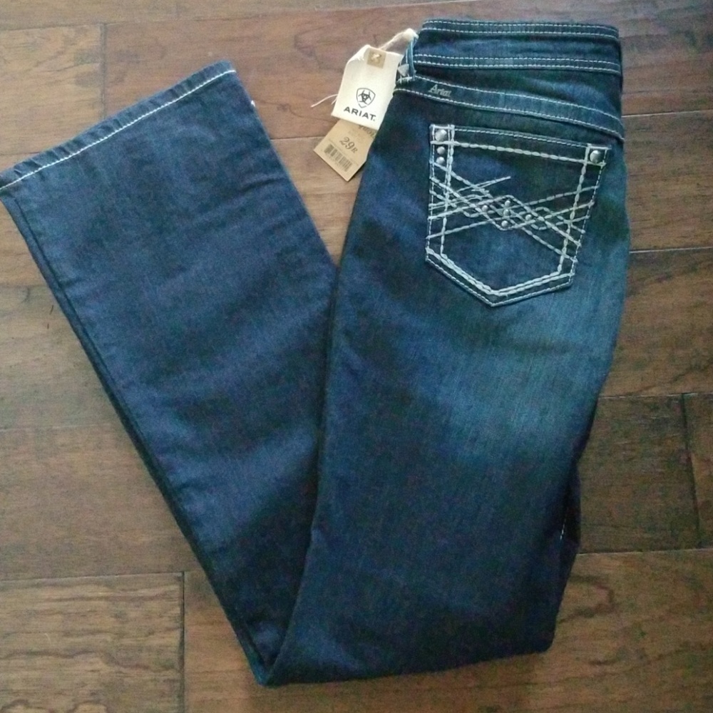 Artist Turquoise Mid Rise Bootcut Jeans